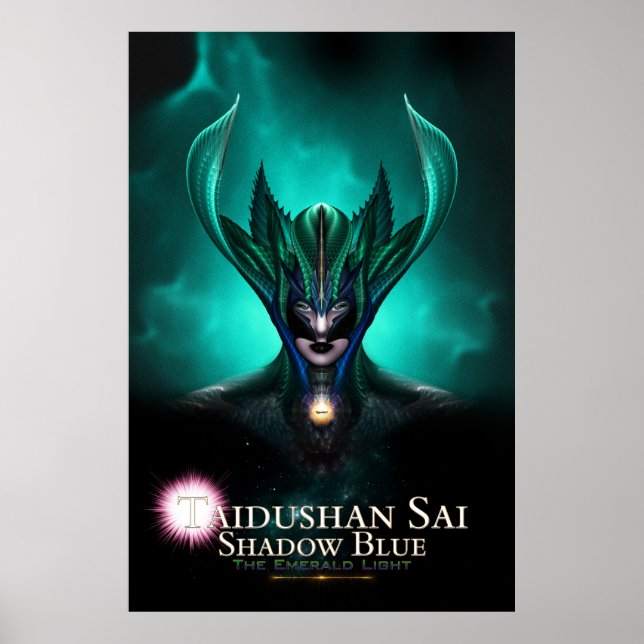 Taidushan Sai Shadow Blue TEL Archival Poster (Frente)