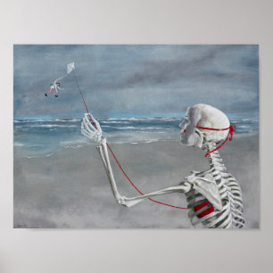 "Tail of the Kite", por Christiane Cegavske Poster