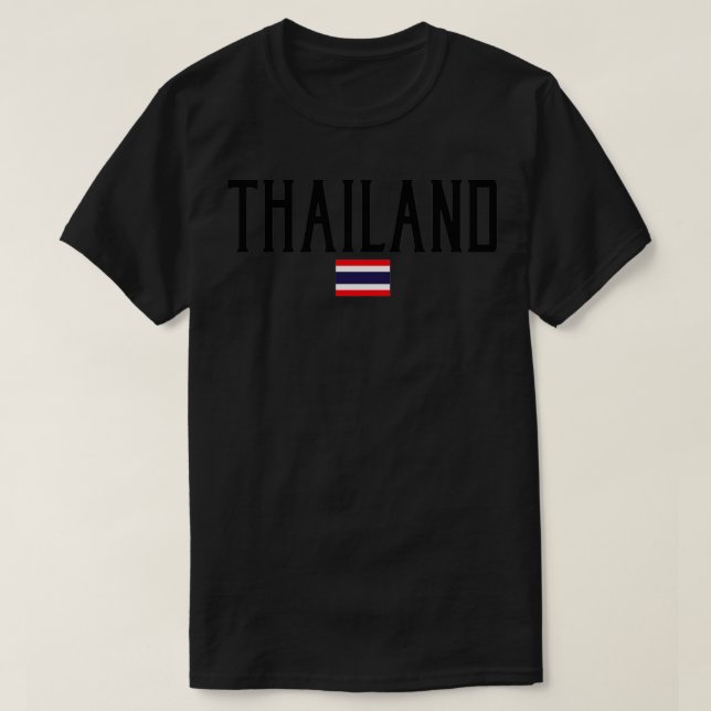Tailândia Flag Vintage Black Tet Pullover  (Frente do Design)