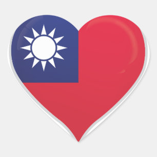 Taiwan ama o autocolante do orgulho da bandeira