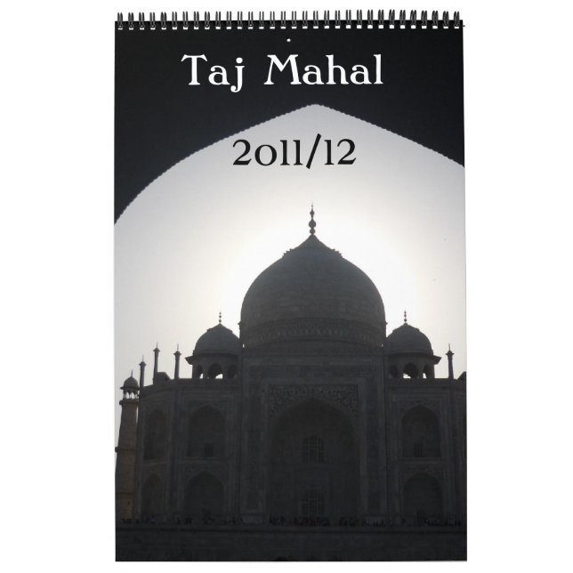 taj mahal 18 meses calendário de páginas de soltei (Capa)