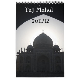 taj mahal 18 meses calendário de páginas de soltei
