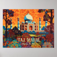 Taj Mahal Agra India Home Office Wall Poster
