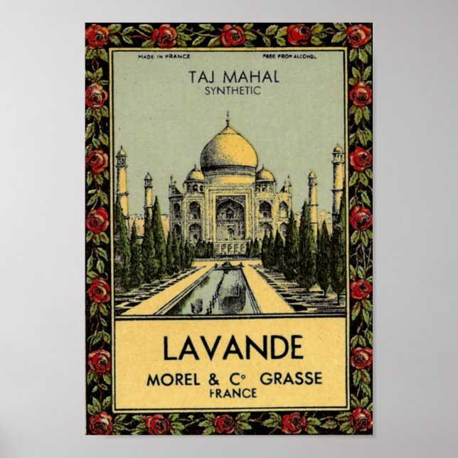 Taj Mahal Lavande Poster (Frente)