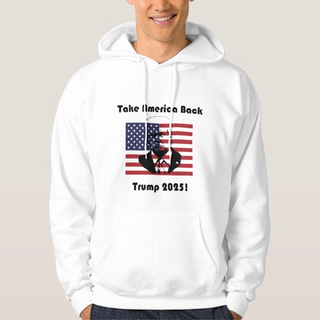 Take America Back - Trump 2025 é um poderoso polo (Frente)