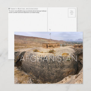 Takht-e-Rustam, cartão postal de viagem do Afegani