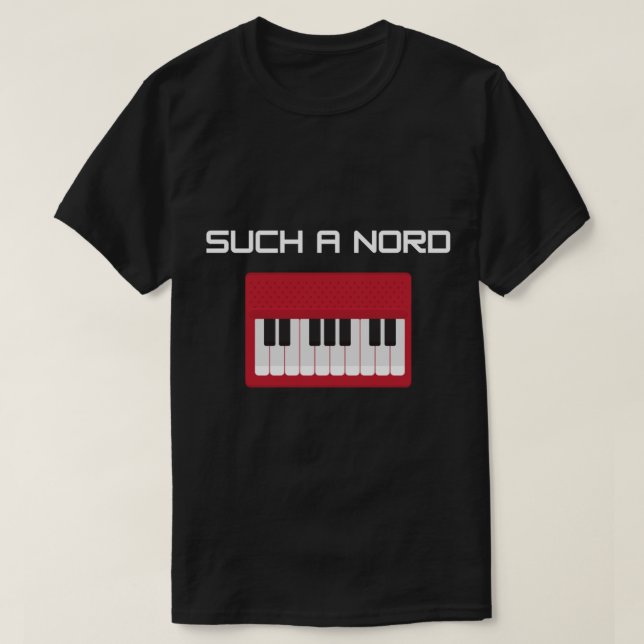Tal teclado Nord amava camiseta clássica (Frente do Design)
