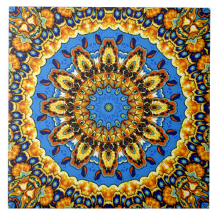 Talavera decorativo encontra azulejos do francês