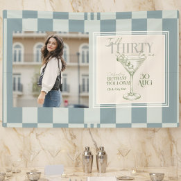 Talk Thirty To Me Martini 30th Birthday Photo