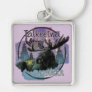 Talkeetna Alaska rústica chaveiro