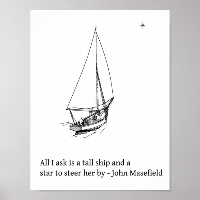 Tall Ship Poster (Frente)