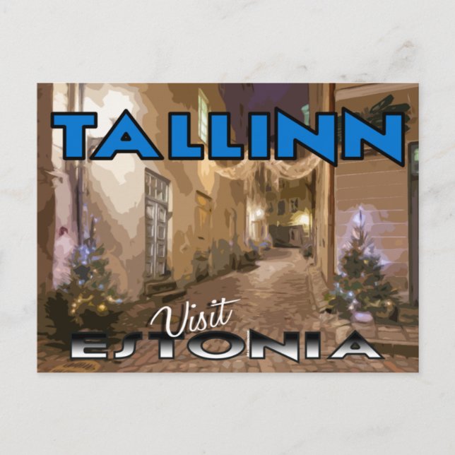 Tallinn, visite o cartão postal da Estônia (Frente)