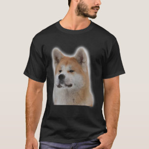 Tamanho colorido da Camiseta de Hachi Akita Inu