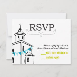 Tamanho de RSVP de Capela para Envelopes de RSVP