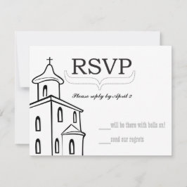 Tamanho de RSVP de capela para envelopes de RSVP