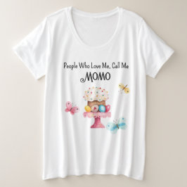 Tamanho Mais Borboletas Páscoa Bolo Comfy T-Shirt