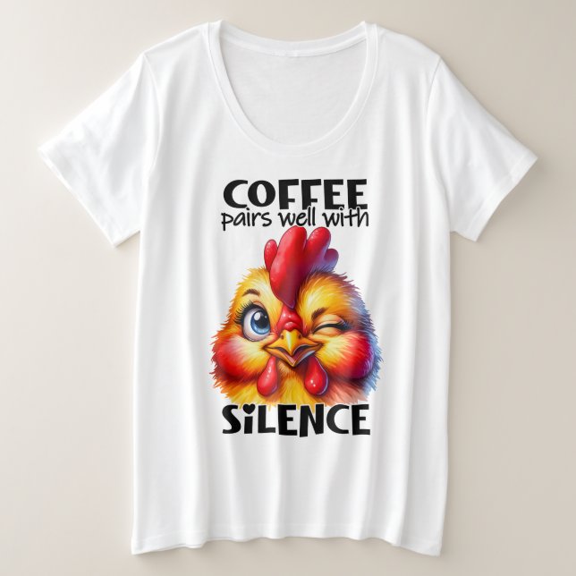 Tamanho Mais T-Shirt (Frente do Design)