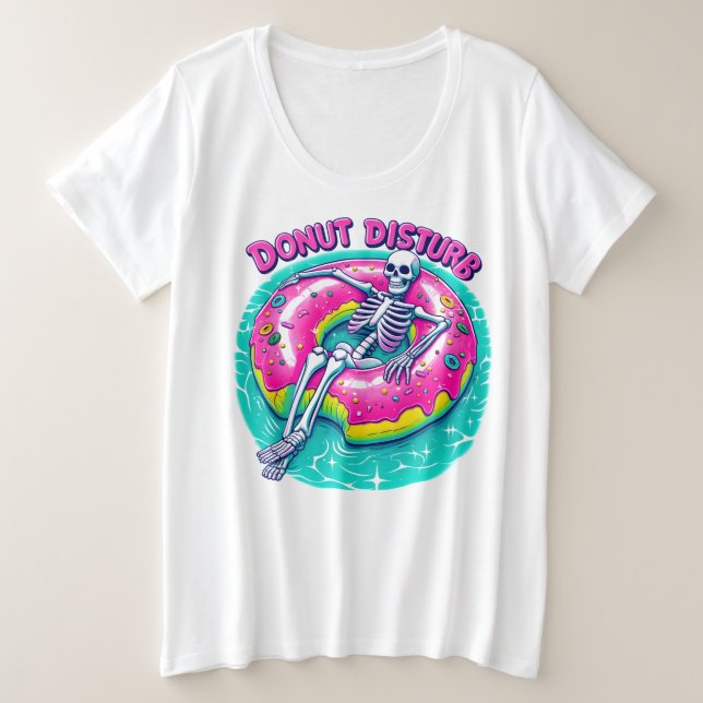 Tamanho Mais T-Shirt (Frente do Design)