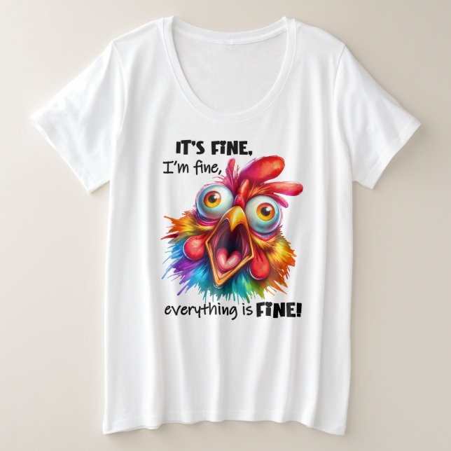 Tamanho Mais T-Shirt (Frente do Design)