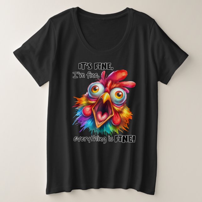 Tamanho Mais T-Shirt (Frente do Design)
