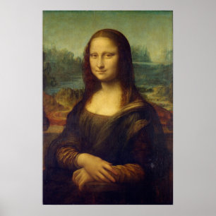 Tamanho real do impressão da pintura de Mona Lisa