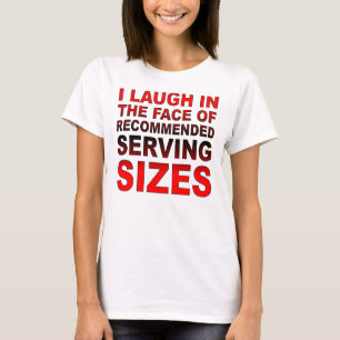 Tamanhos de Porções Recomendadas Camiseta Divertid