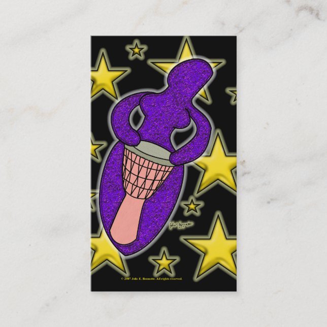 Tambor Deusa Cartão de visita (Frente)