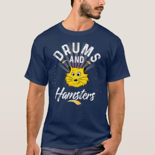 Tambores e camisas de camisa para baterista