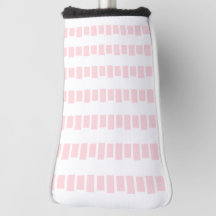 Tampa de Cabeça de Taco de Golfe Rosa e Branco Qua