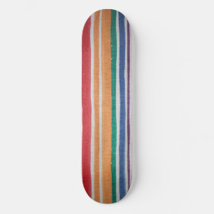 Tampa de Skate com Listras Multicoloridas