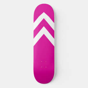 Tampa de Skate Listras Invertidas Rosa e Branco