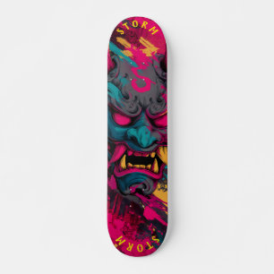 Tampa de Skate Oni de Grafite Urbano – Personalizá