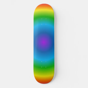 Tampa de skate padrão viagem arco-íris psicodélico