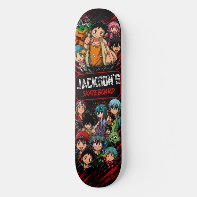 Tampa de Skate Personalizada de Anime (Frente)