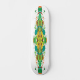 Tampa de Skate Verde Abstrato
