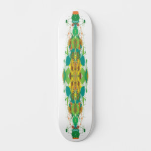 Tampa de Skate Verde Abstrato