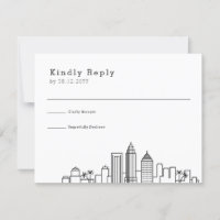 Tampa, Florida Wedding | RSVP Skyline Estilizado
