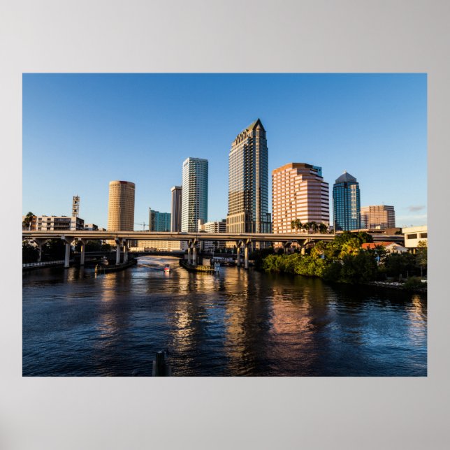 Tampa Riverwalk Impressão, Papel Poster (Matte) (Frente)