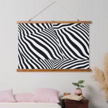 Tampo de Madeira com Estampa de Zebra