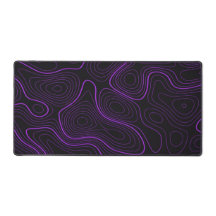 Tampo de mesa topográfico roxo