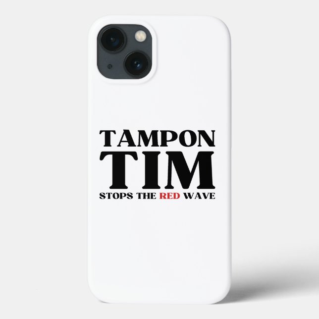 Tampon Tim Will Pára A Onda Vermelha-Tim Walz 2024 (Verso)