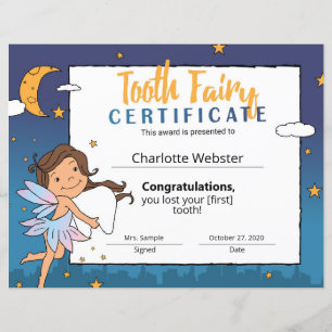 Tan Fairy Clip Art First Perdeu Certificado Dente