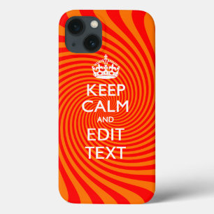 Tangerine and Red Swirl Decor for Your Keep Calm