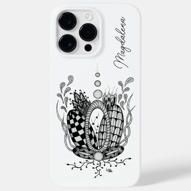 Tangle Art: Florales Design, Ovale -  (Verso)