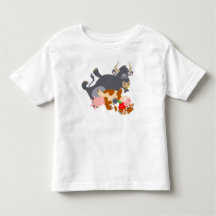 Tango! T-shirt infantil (touro e vaca)