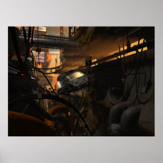 Tangos futuros - poster ciberpunk