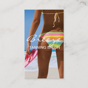 Tanning Salon Spa Cartão de visita