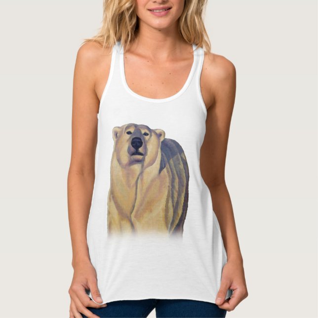 Tanque de Urso Polar das Mulheres - Camisas do Urs (Frente)