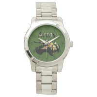 Tanque do Exército Khaki Verde, relógio de pulso U