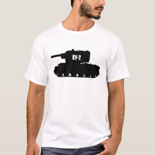 Tanque do russo KV-2, T do t-shirt